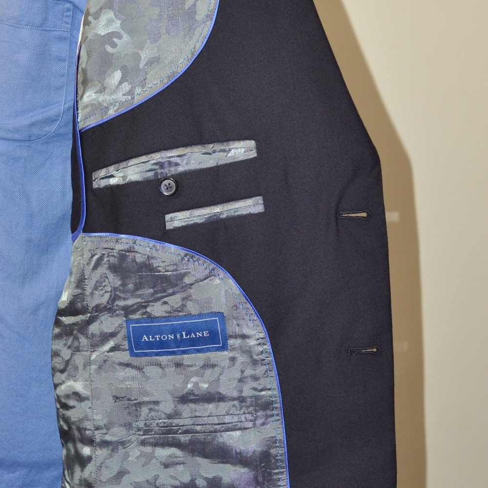 Alton Lane 42S Sport Coat Blazer Suit Jacket Navy - Picture 6 of 8